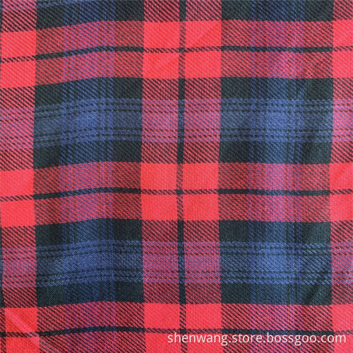 Twill Style Yarn Dyed 100% Rayon Blouses Fabric